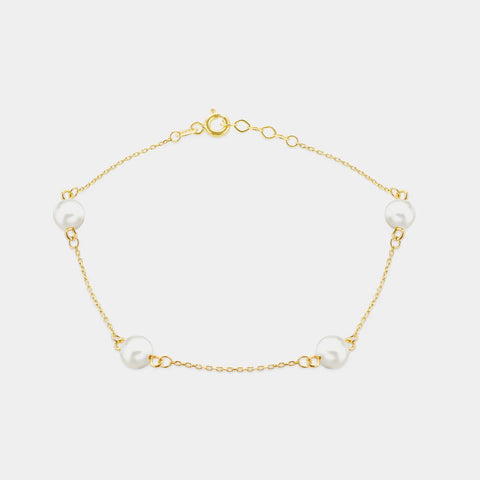 9ct Gold Freshwater Pearl Bracelet