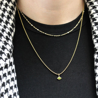 Solid gold 2025 ball chain
