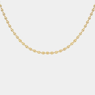 9ct Gold Mariner Chain 18''