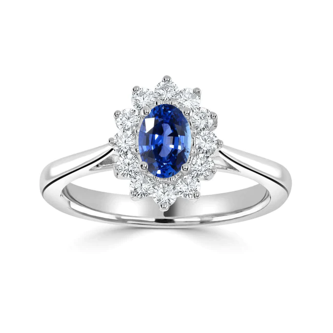 Sapphire Heather oval sapphire engagement ring