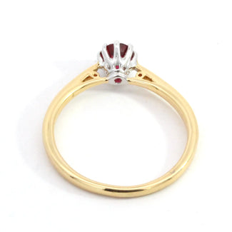 0.52ct Round Ruby 8 claws Solitaire Ring