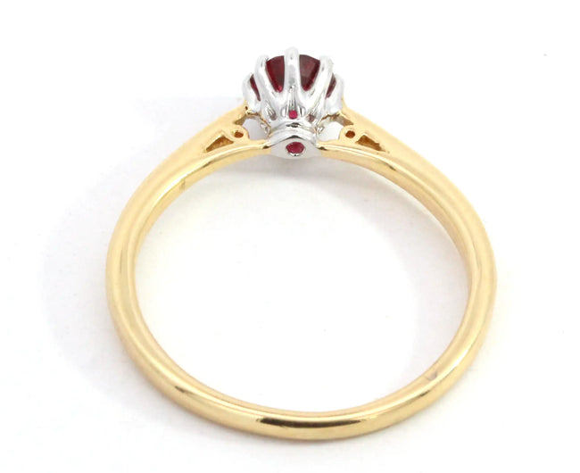 0.52ct Round Ruby 8 claws Solitaire Ring