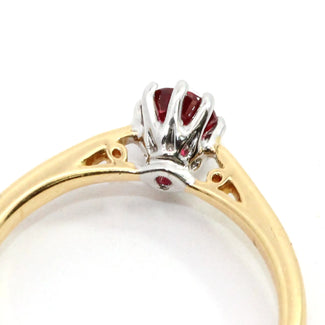 0.52ct Round Ruby 8 claws Solitaire Ring