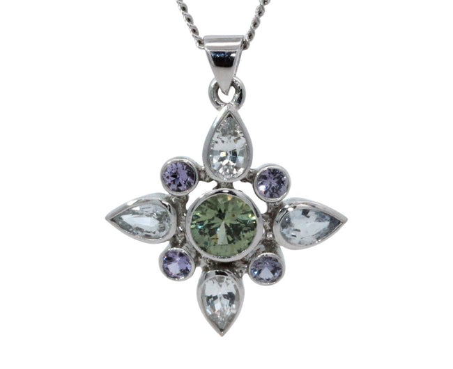 Sapphire Pendant Necklace