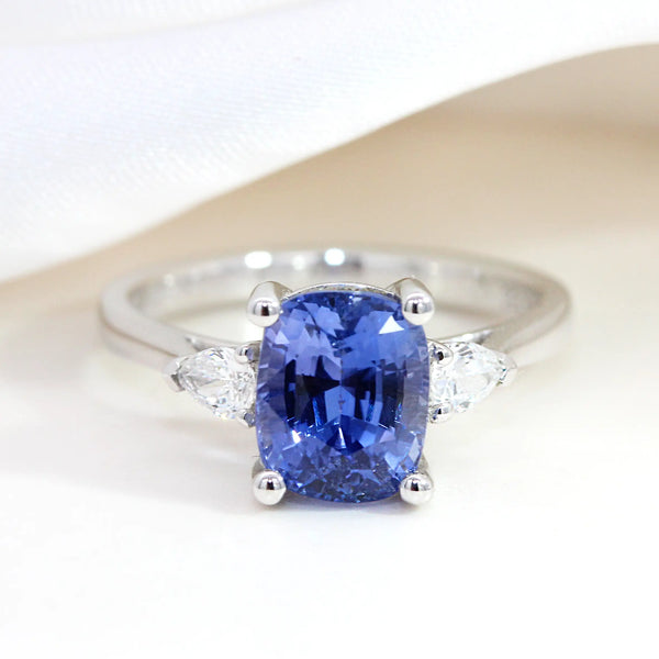 Blue Sapphire Engagement Ring