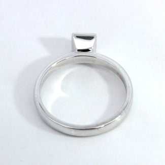 0.61ct Teal Sapphire Bezel Ring
