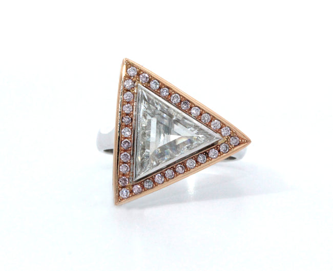 Triangle Diamond Ring