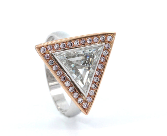 Triangle Diamond Ring